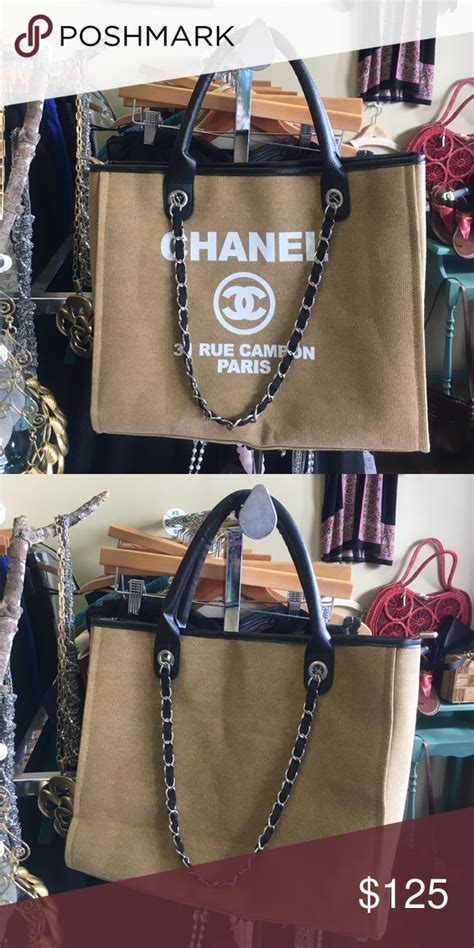 chanel rue cambon canvas bag|More.